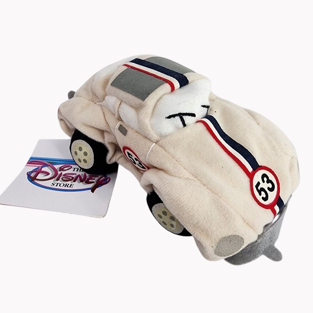 Vintage Disney Store Herbie The Love Bug 6" Mini Bean Bag Plush Toy NEW